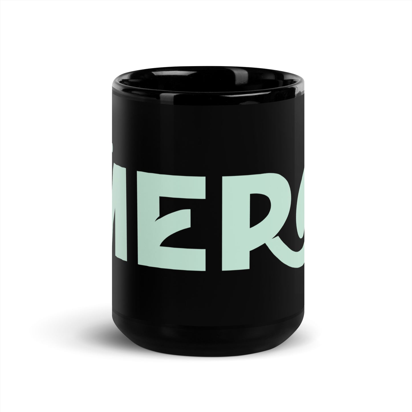 Mero Black Glossy Mug